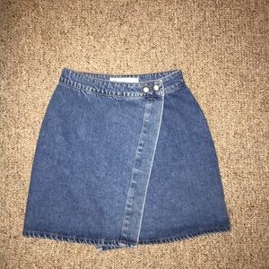 ASOS denim wrap skirt!!